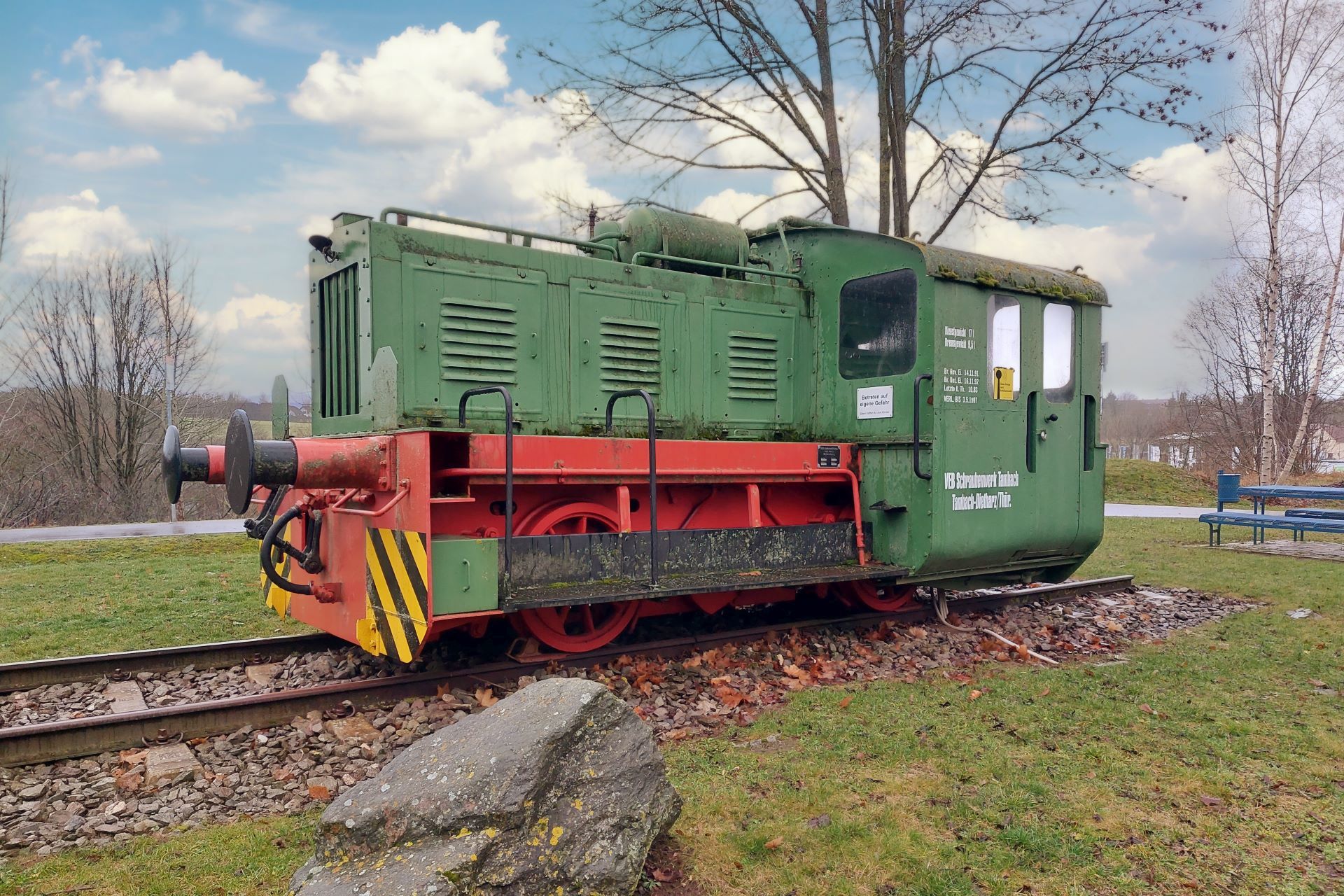 Foto: Eisenbahndenkmal in Korbach