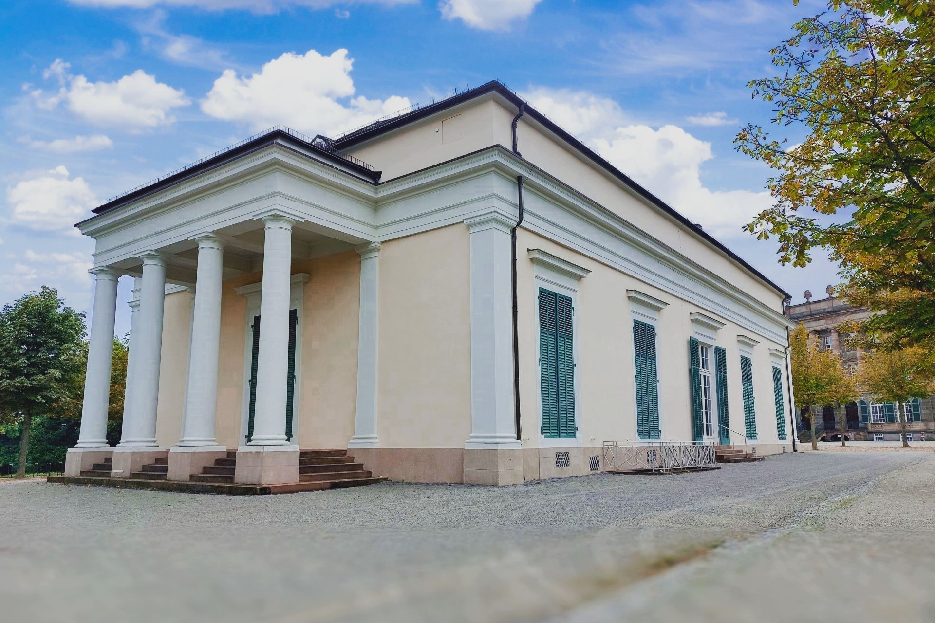 Foto: Das Ballhaus im Bergpark Wilhelmshöhe in Kassel-Bad Wilhelmshöhe