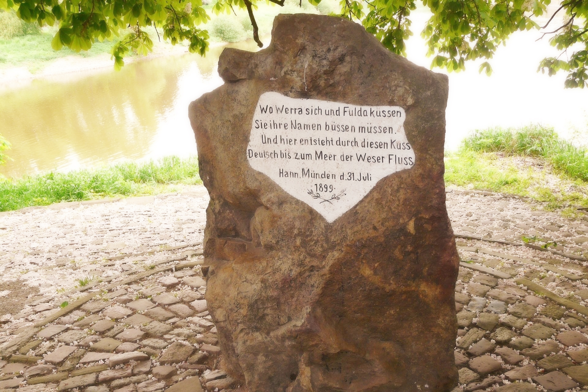 Foto: Weserstein in Hann. Münden