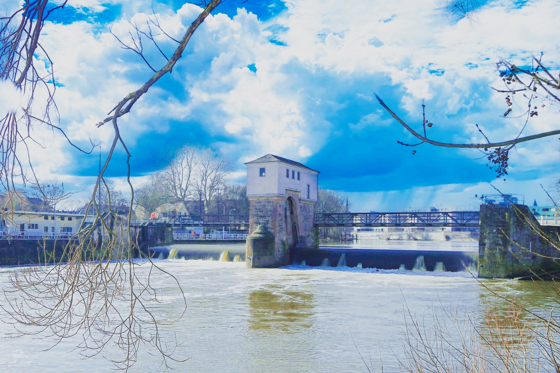 Foto: Fulda-Schleuse in Kassel-Wesertor