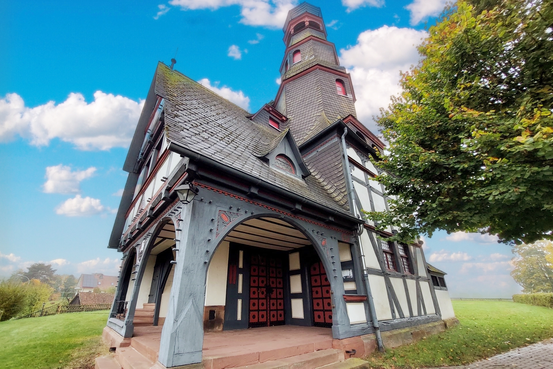 Foto: Fachwerkkirche Mohnhausen in Haina (Kloster)
