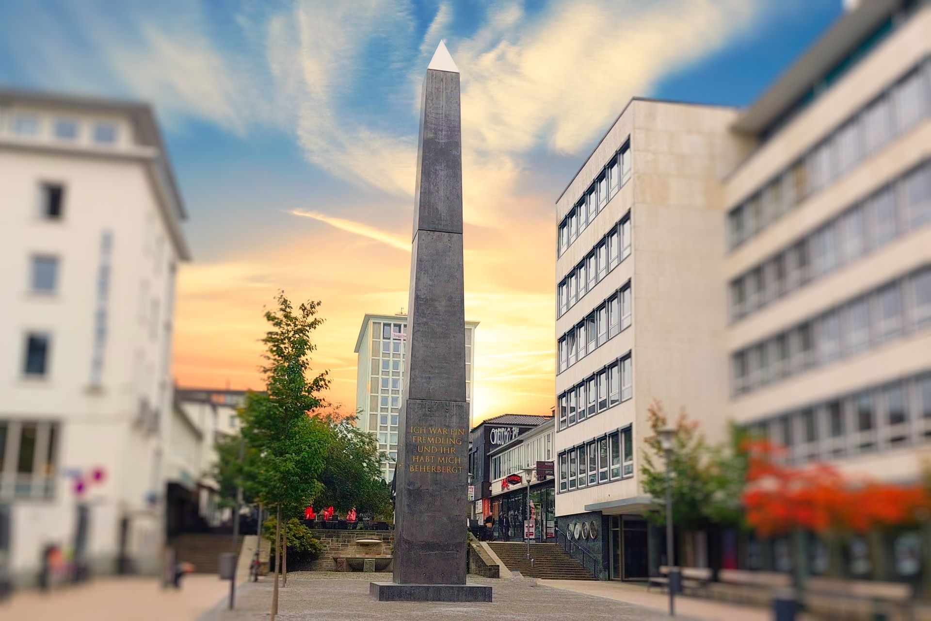 Foto: Obelisk in Kassel-Mitte